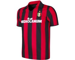 COPA - AC Milan 1988 - Retro Voetbalshirt - Heren - Zwart - Rood - M