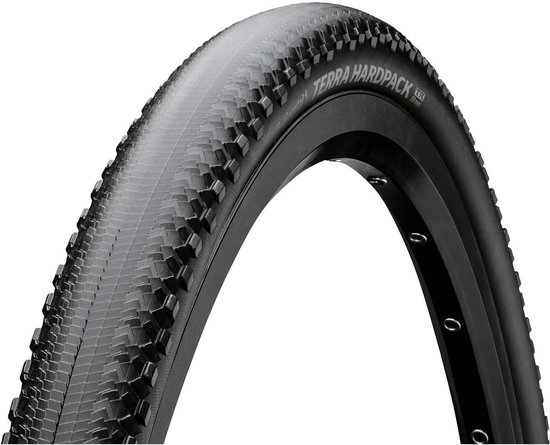 Zwarte Continental Terra Hardpack vouwband met grof profiel voor 29 inch velgen.