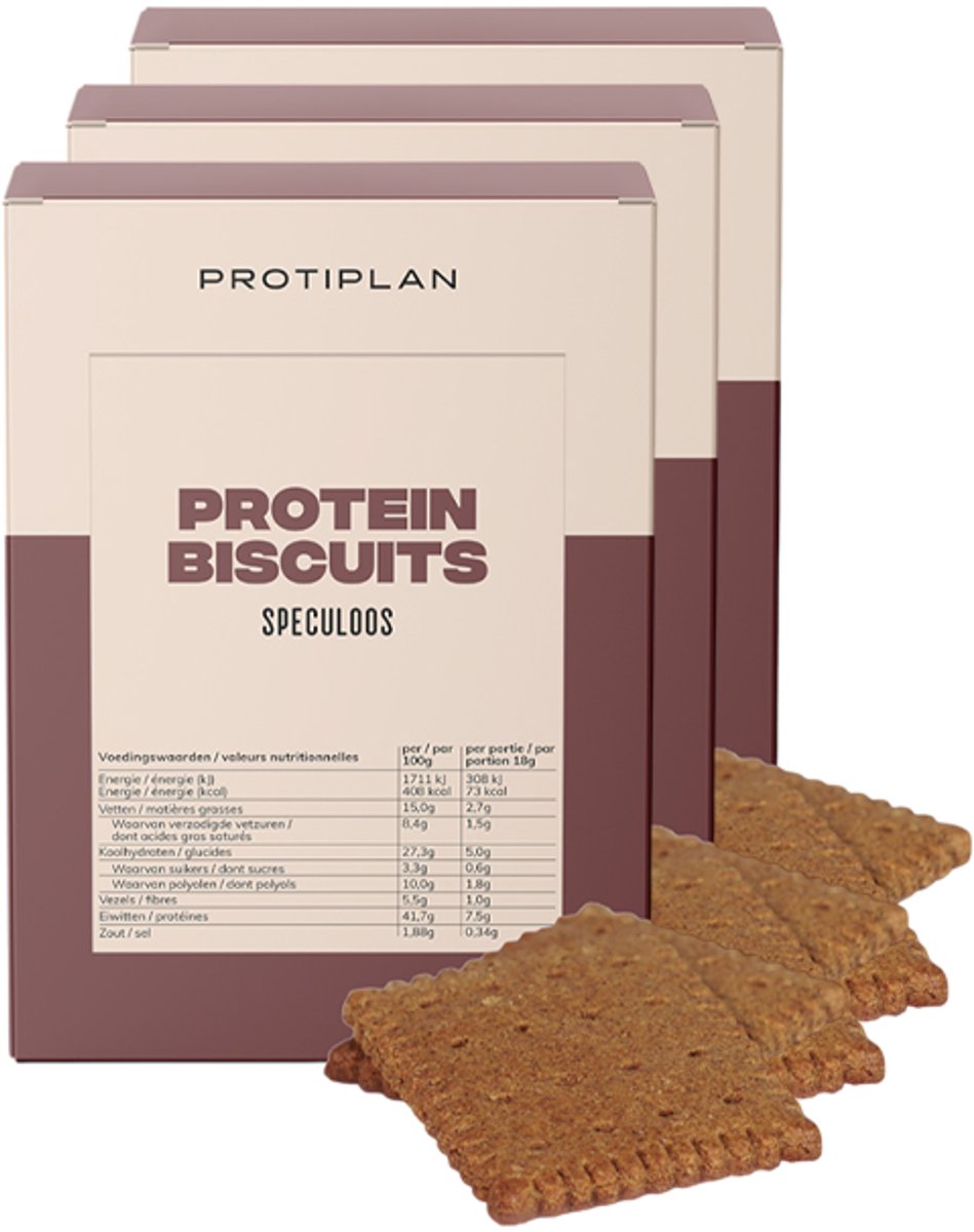 Protiplan - Biscuit Speculaas Kaneel - 28 x 9 g - Koolhydraatarm - Snack