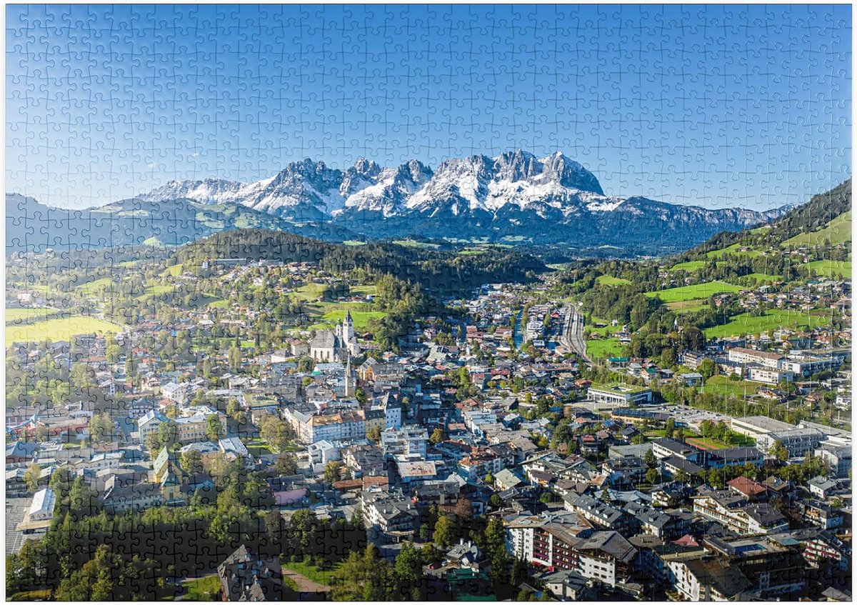 Panoramische Puzzel 1000 Stukjes Kitzbühel Tirol Oostenrijk