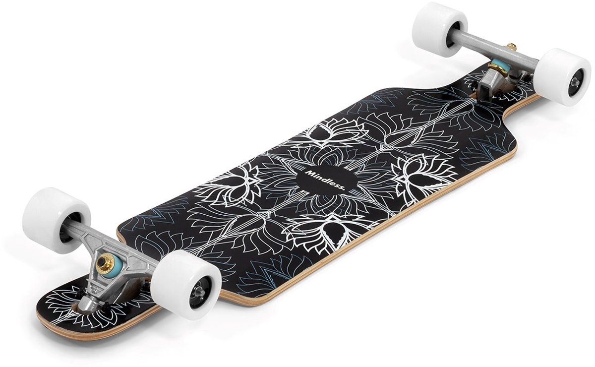 Mindless Dropthrough Longboard Solace 36 inch Compact Drop Through Longboard Zwart
