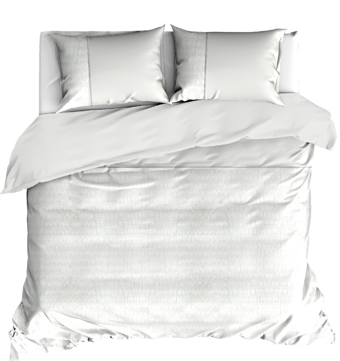 Linolux Dekbedovertrek Crinkle White 2 persoons