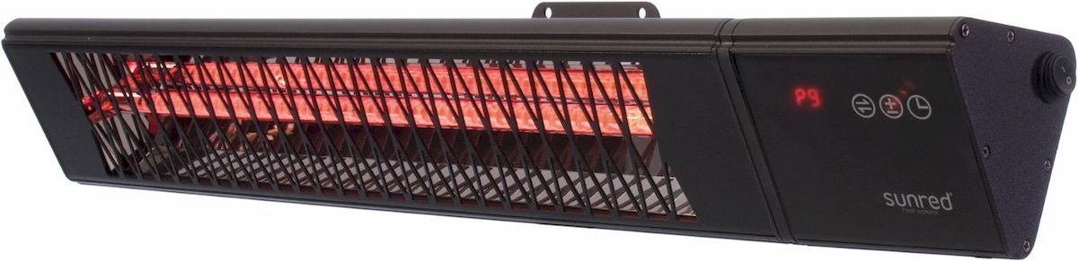Sunred Triangle Dark 2500 W - Chauffage de terrasse mural - Noir