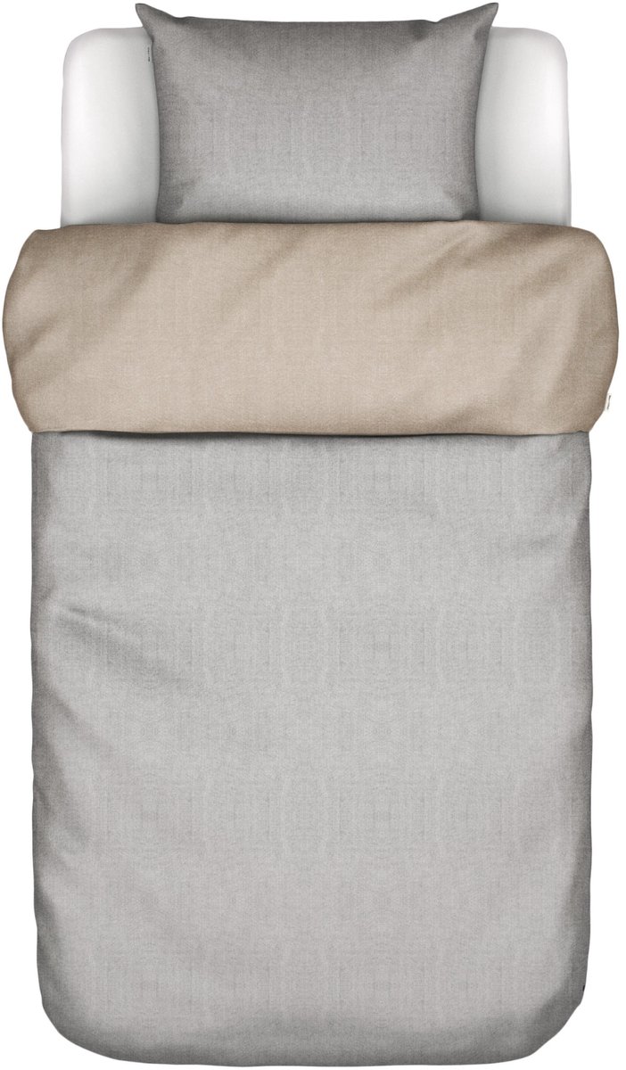 Marc O'Polo Dekbedovertrek Malthe Light Grey - 140x200/220 cm - 50% lyocell, 30% gerecycled katoen
