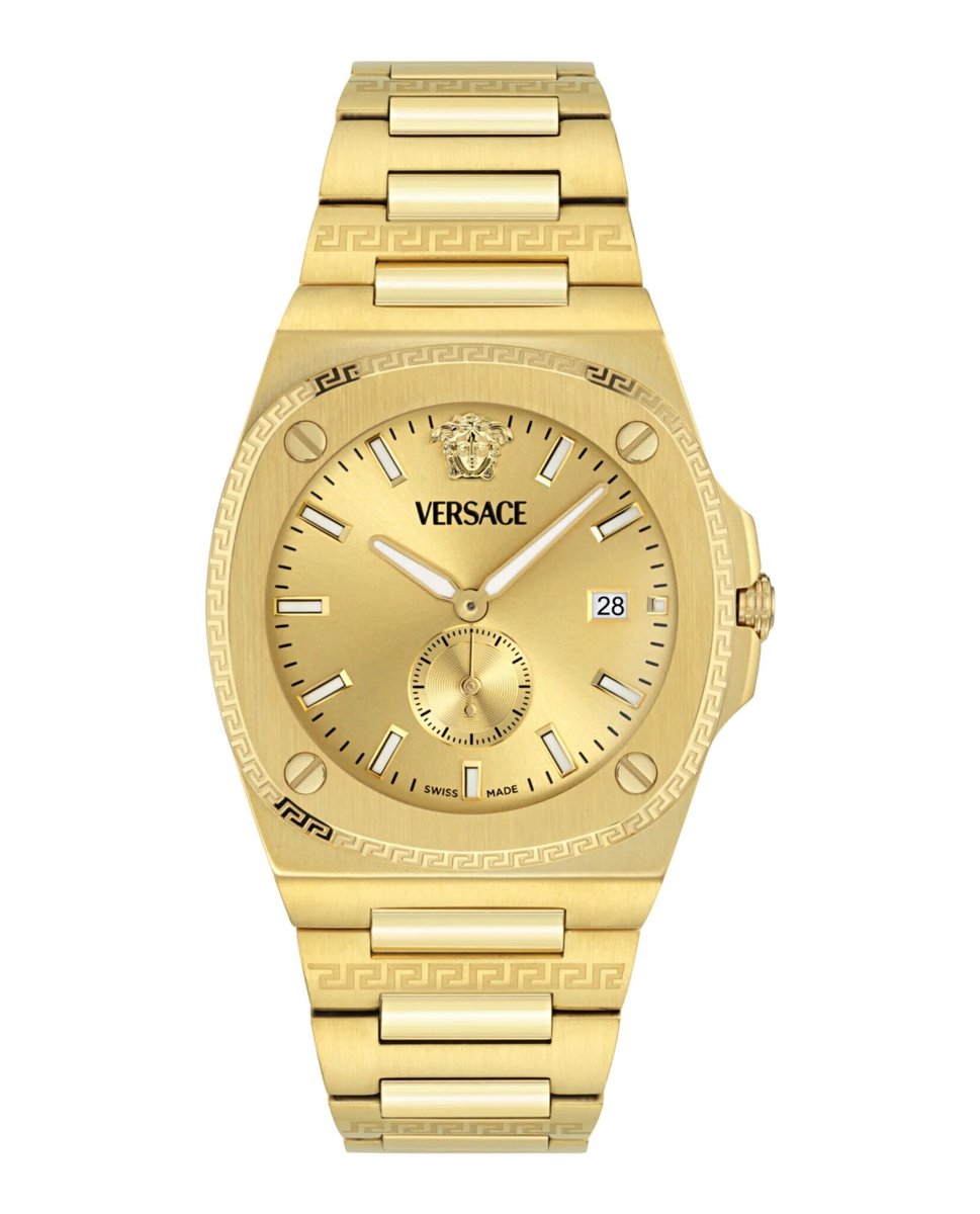 Versace Tolomeo VE0V00525 Horloge - Staal - Goudkleurig - Ø 40 mm
