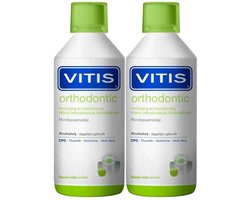 Vitis - Mondwater Orthodontic - 2 x 500 ml - Voordeelverpakking