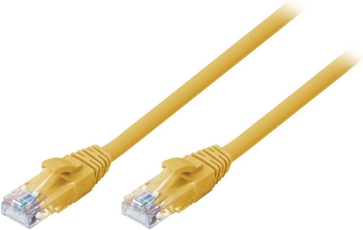 20 Meter Netwerkkabel Cat6 U/UTP Kabel - Geel Ethernet Kabel voor Internet en Netwerk