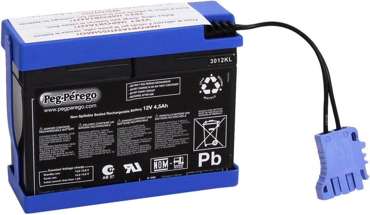 Vervangende 12V 4.5Ah Batterij voor Elektrisch Speelgoedvoertuigen