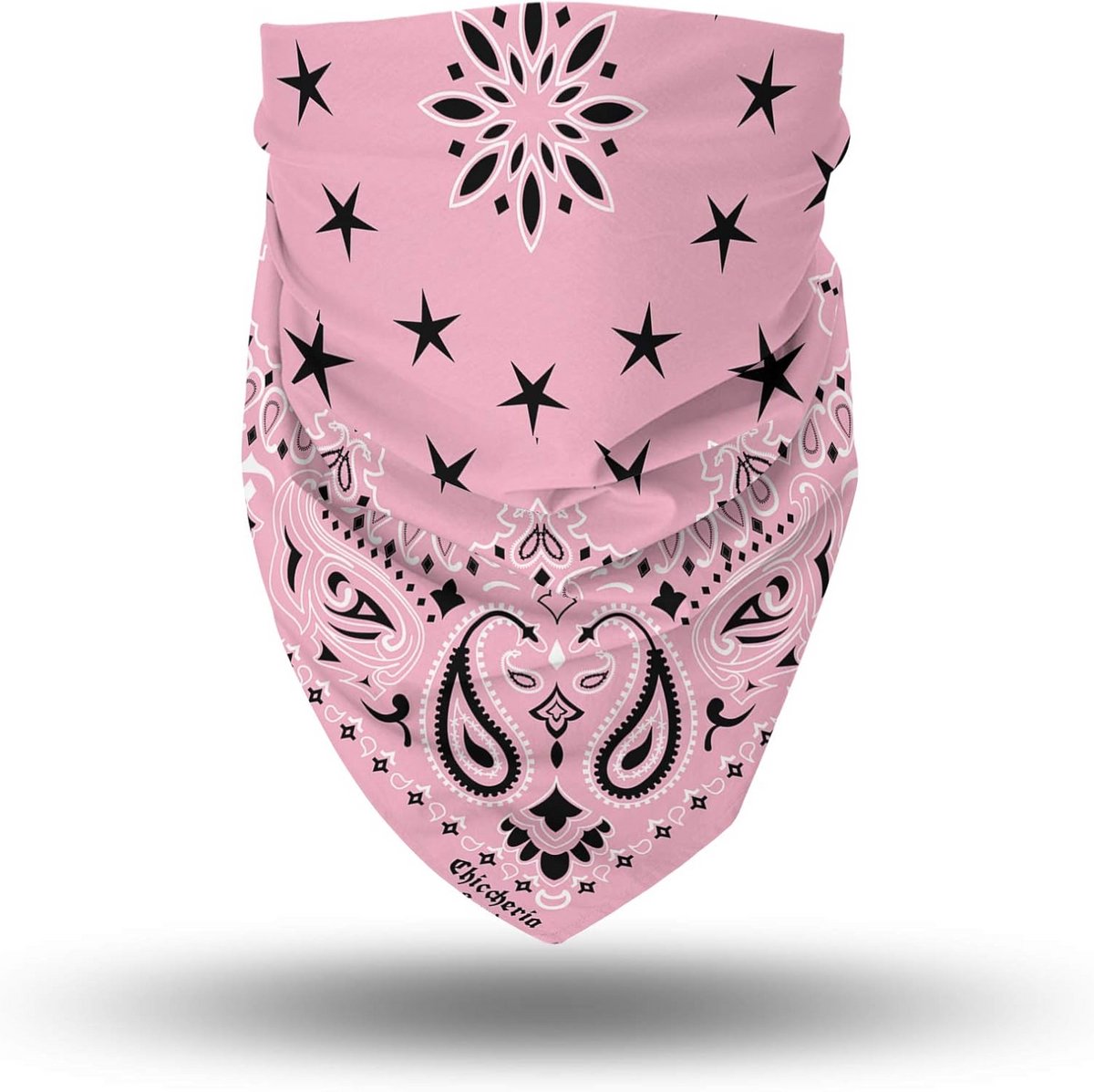 Zijden Bandana met Paisley Patroon - 65x65cm - Gemaakt in Italië