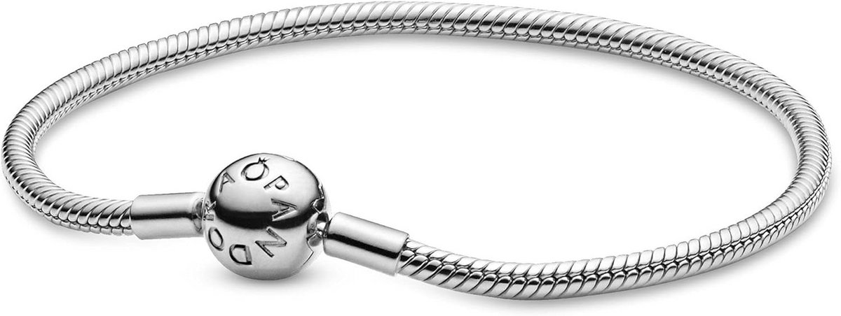 Slangenarmband met Ronde Sluiting - Personaliseerbaar Bedelarmband