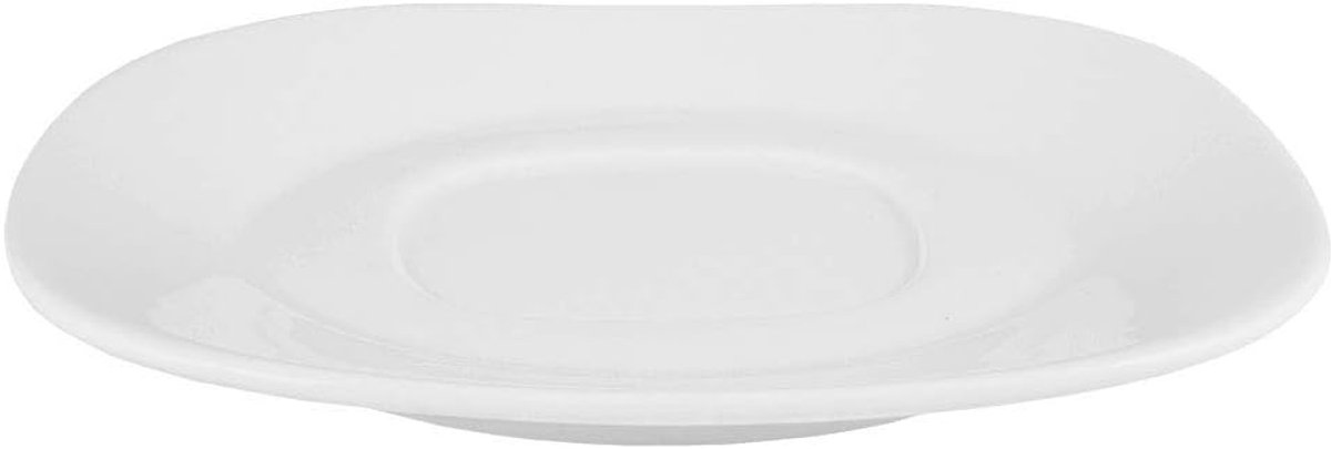 Vierkant Porseleinen Borden 14 cm - Wit Schaaltje