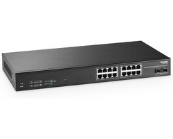 Managed 16-Poorts 2.5G Ethernet Switch met 2x10G SFP - Rackmontage, VLAN, LACP, QoS