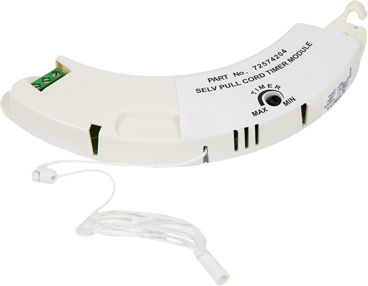 Ventilator Module - Timer Trekkoord - Ventilatie Regeling - Plug-in Systeem - 7 x 2 x 16 cm