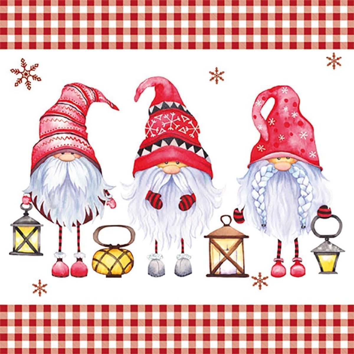 Luxe Kerstservetten 3-laags voor Feestelijke Tafeldecoratie