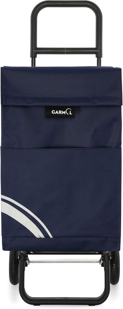 Boodschappentrolley 48L Opvouwbaar met Grote Wielen - Marineblauw