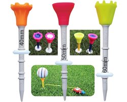Verstelbare Golf Bali's - Premium Siliconen Big Head Tees voor Consistente Afslaghoogte