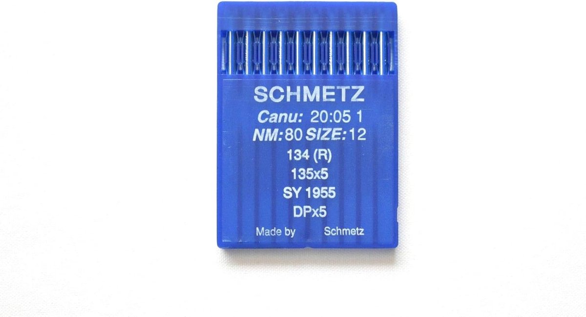 Industriële Naaimachine Naalden 134R DPx5 (12/80) - 10 Stuks Topkwaliteit