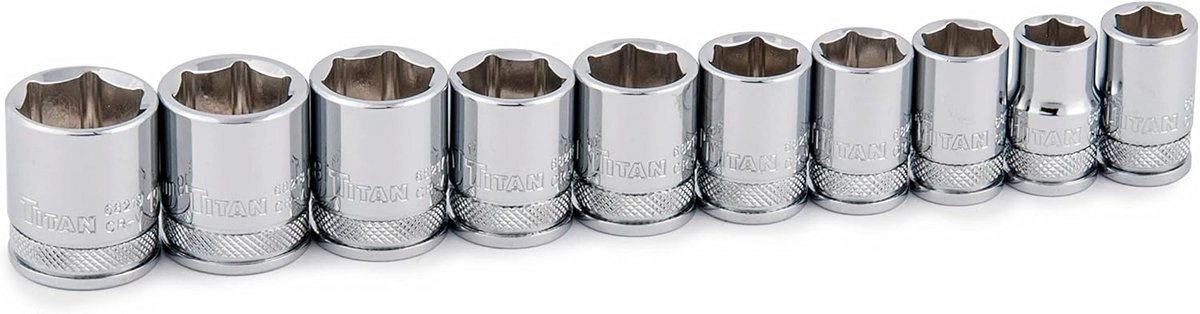 Metrische Doppenset - Doppen & Sets - Auto Reparatie - 10-delig 6-punts - 3/8 inch - Gepolijst