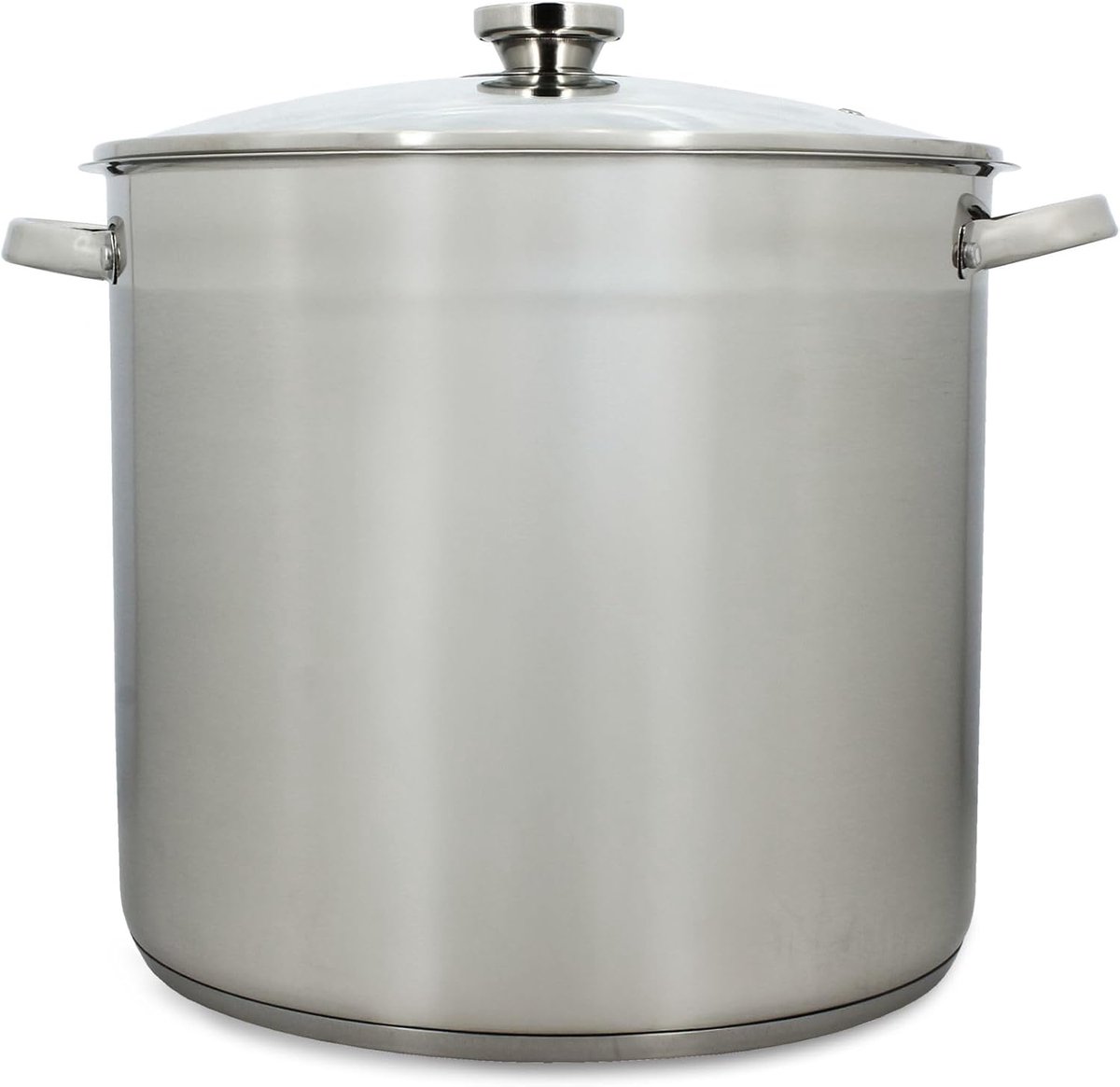 RVS Kookpan XXL met Glazen Deksel 17 Liter