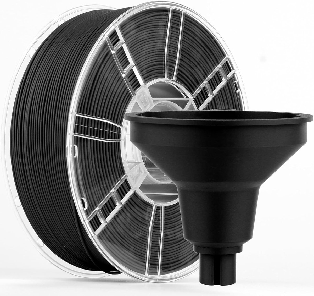 PETG Koolstofvezel Filament 1,75 mm voor 3D-printer, Zwart 1 kg