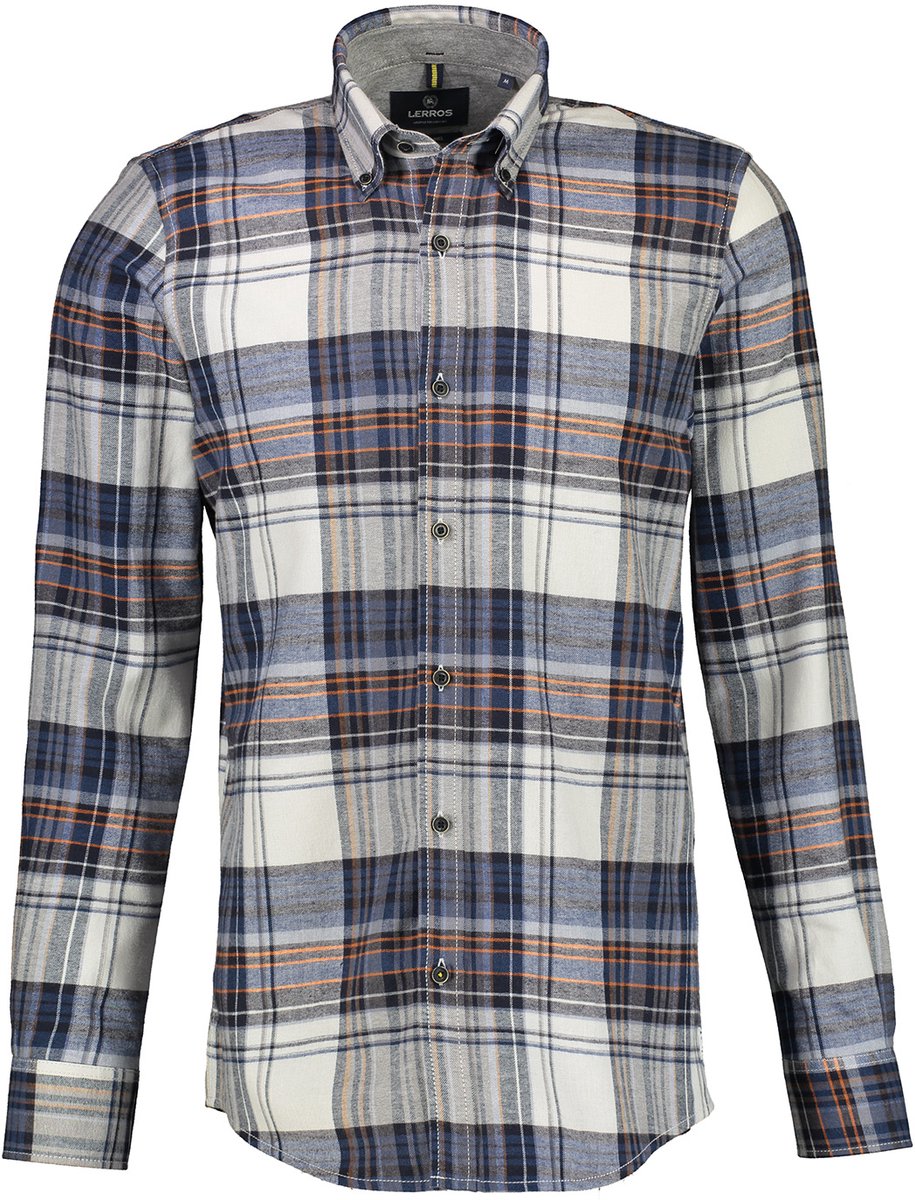 LERROS - Hemd - Maat XXL - Mannen - 114 Fog White - katoen
