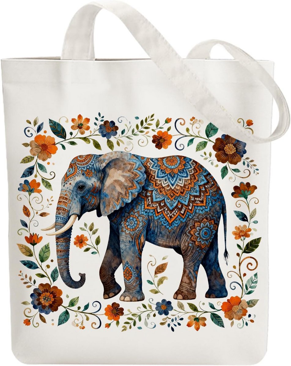 Grote Canvas Tote Tas voor Dames, Herbruikbare Stoffen Schoudertas