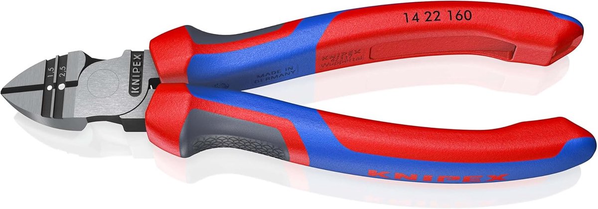Zijsnijtang Comfort - Draadknipper - Kabeldoorsnijden - Gehard gepolijst - 160 mm - Zwart