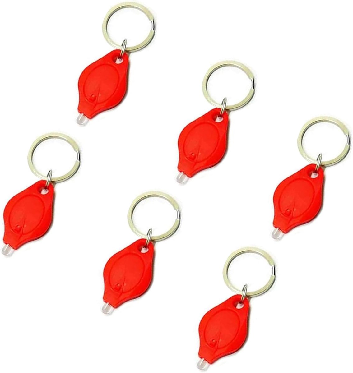 Mini Zaklampjes - Sleutelhanger Lampjes - Geld Controleren - Compact UV Licht - 4cm Lengte - Rood