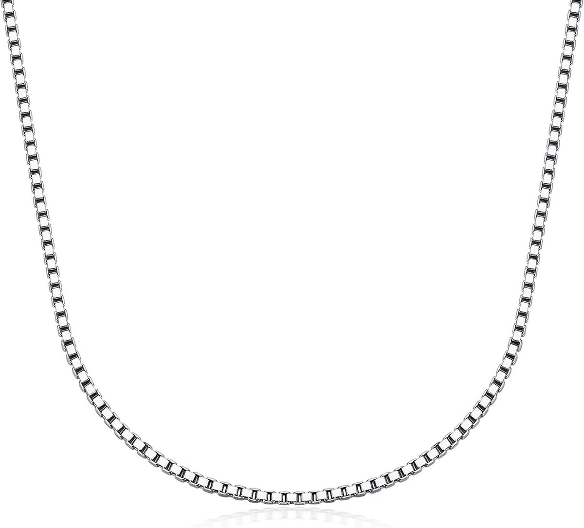 Venetiaanse Zilveren Ketting 925 Sterling Zilver voor Heren en Dames - Diverse Dikte en Lengtes