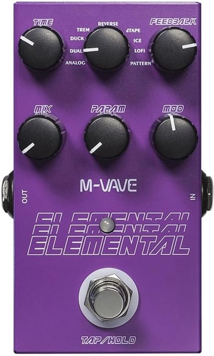 Digitaal Delay en Reverb Gitaar Bas Effecten Pedaal met 9 Effecten en Tap Tempo