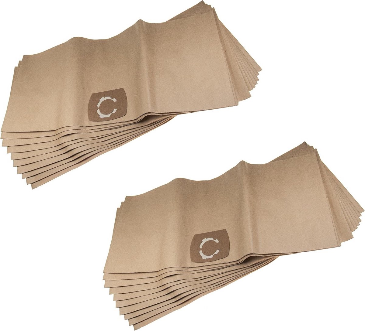 20 Stuks Stofzuigerzakken voor 20-30 L Stofzuigers - Papier