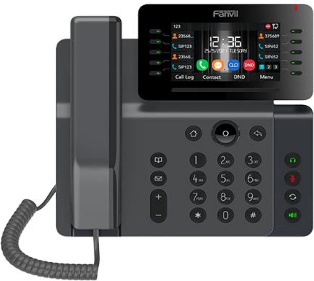 Zakelijk Telefoon - VoIP Telefoon - Kantoor Communicatie - Draadloze Connectiviteit - 1.42 kg - Zwart