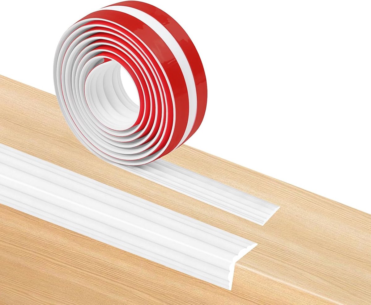 Extra Dikke Hoekbescherming van Schuim, Zelfklevend en Multifunctioneel voor Tafelmeubels - 200 cm, Zwart