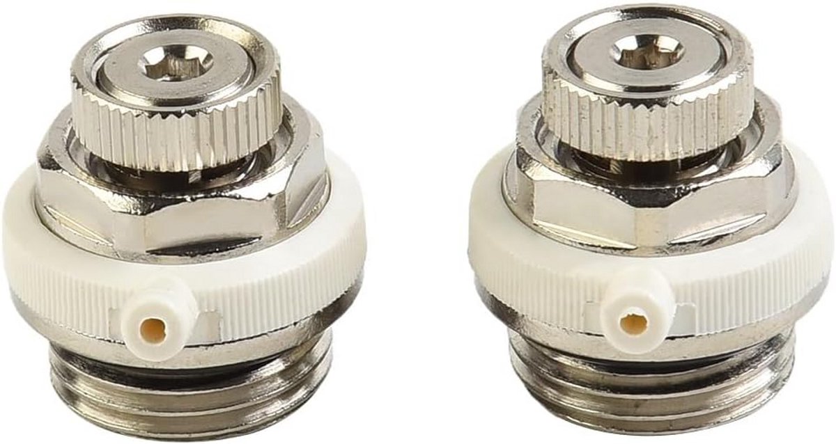2x Automatische Ontluchtingsventielen voor Radiator, 1/2" BSP Zelfontluchter voor Verwarming