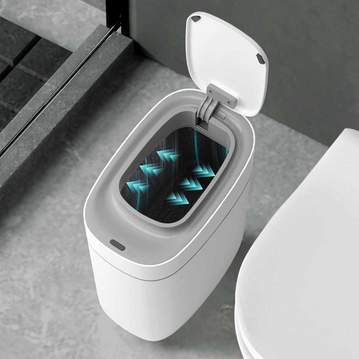 Sensor Prullenbak voor Smalle Badkamer - Automatisch Openen