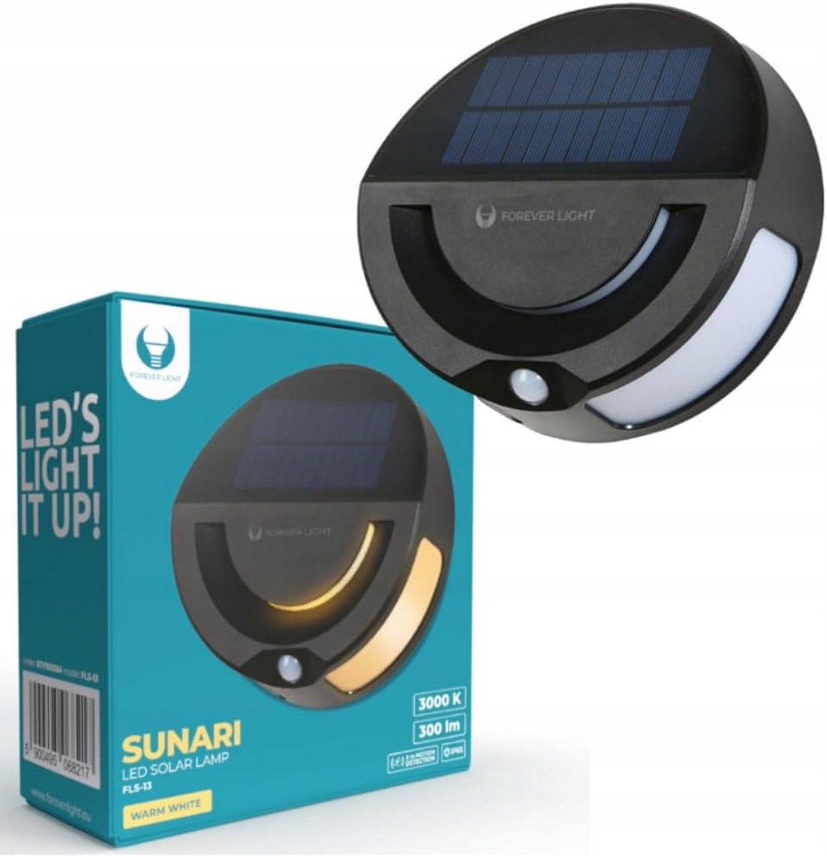 Zuinige LED Solar Buitenlamp met PIR Sensor en Afstandsbediening