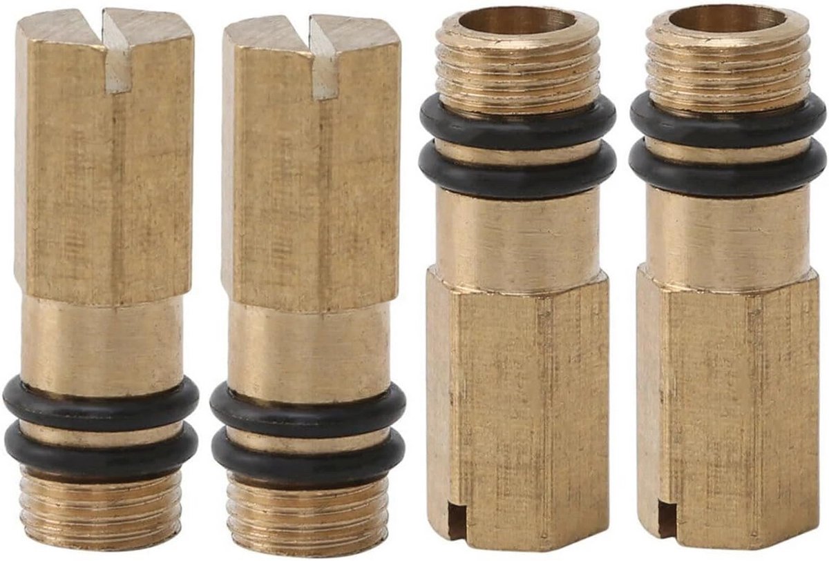 4-pack Afsluitdoppen M10 voor Keukenkraan Kraan Warm Koud Water Aansluiting