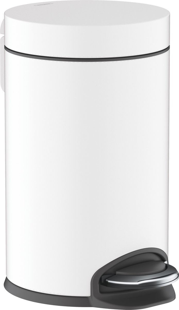 Hansgrohe AddStoris - Afvalemmer 3 l, Soft Close, mat wit 41775700