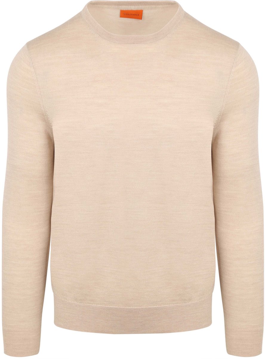 Suitable Merino Pullover Ecru - Maat 3XL - Heren - Sweater