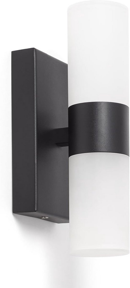 Moderne Zwarte LED Wandlamp voor Binnenbadkamer en Hal - Energiezuinig
