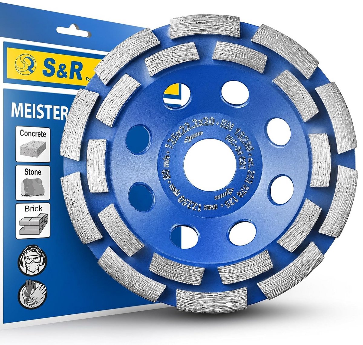 Diamant Slijpschijf 125 mm voor Haakse Slijper - Ideaal voor Beton en Natuursteen
