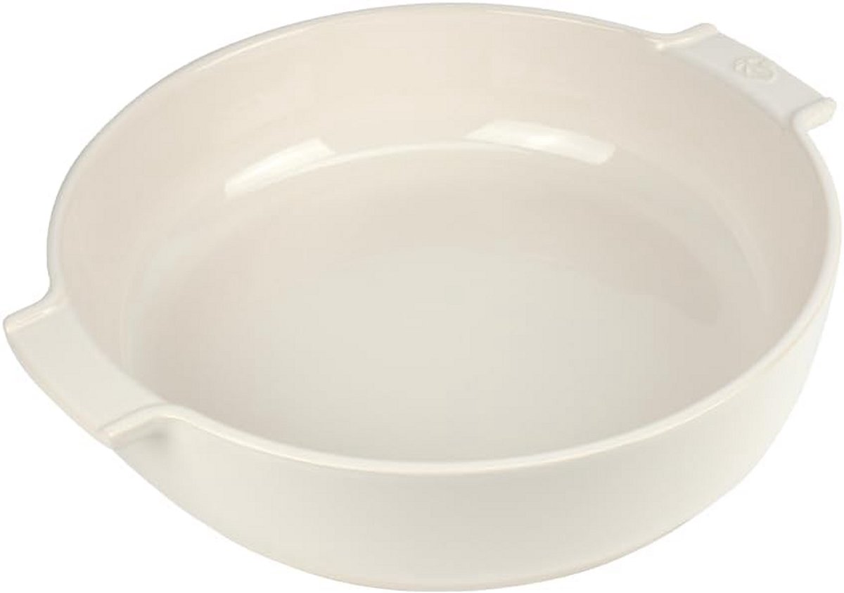 Keramische Ovenschaal 34 cm - Ronde Appolia Bakplaat in Ecru