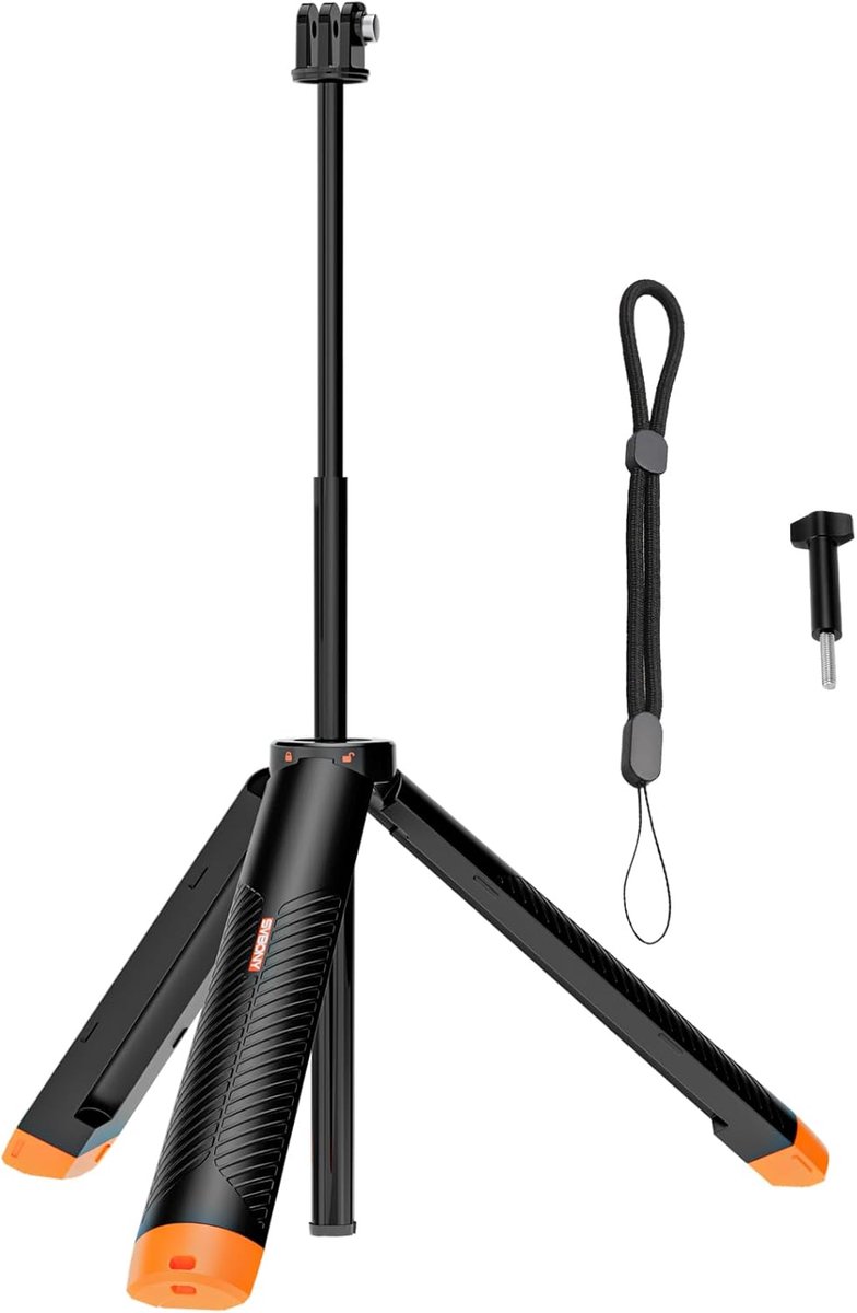 Drijvende Waterdichte Monopod voor Camera en Selfies - 3-in-1 Onderwater Handgreep en Statief voor Snorkelen en Watersport