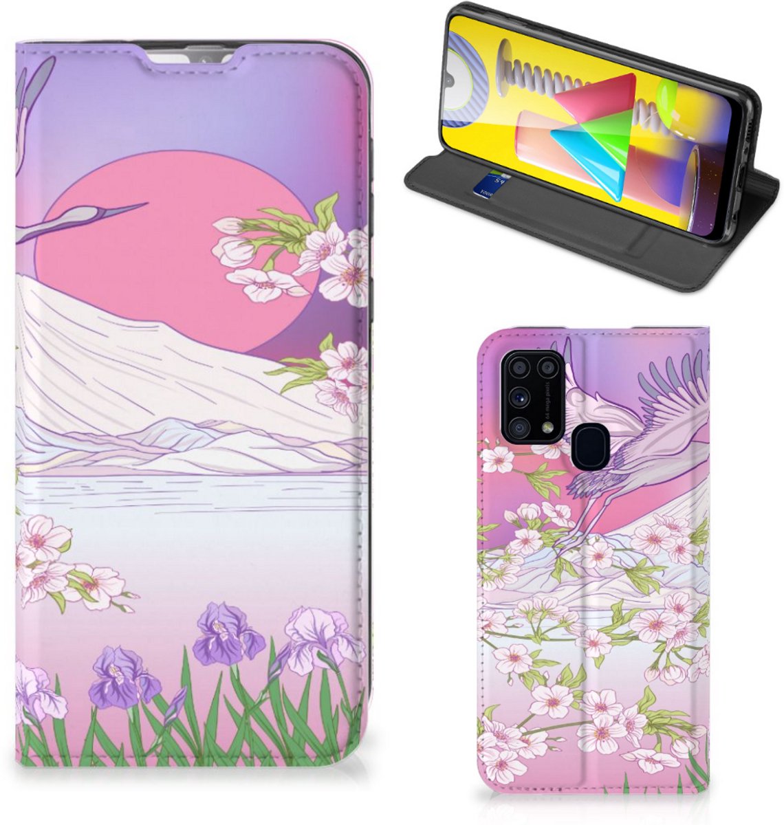 Samsung Galaxy M31 Hoesje maken Bird Flying