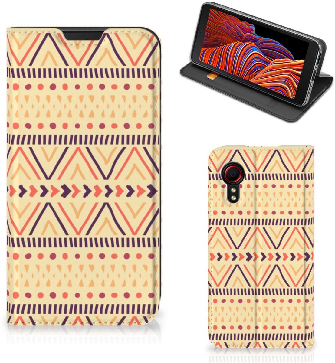 Samsung Galaxy Xcover 5 Hoesje met Magneet Aztec Yellow
