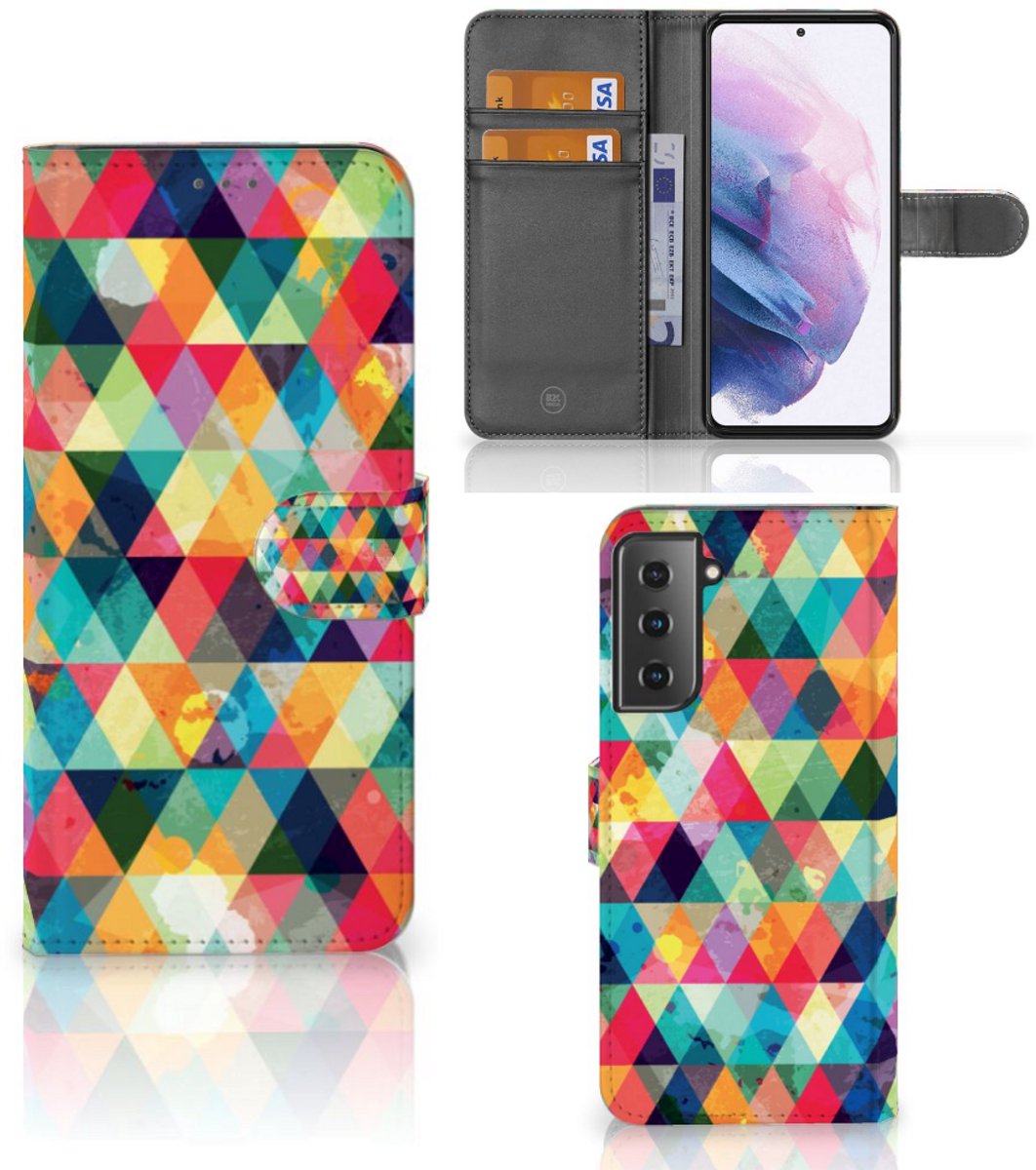 Samsung Galaxy S21 Plus Telefoon Hoesje Geruit