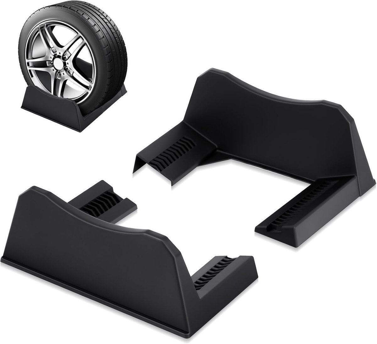 2 Stuks Auto Banden Display Rack - Verstelbare Breedte Bandenstandaard voor Opstelling en Opslag