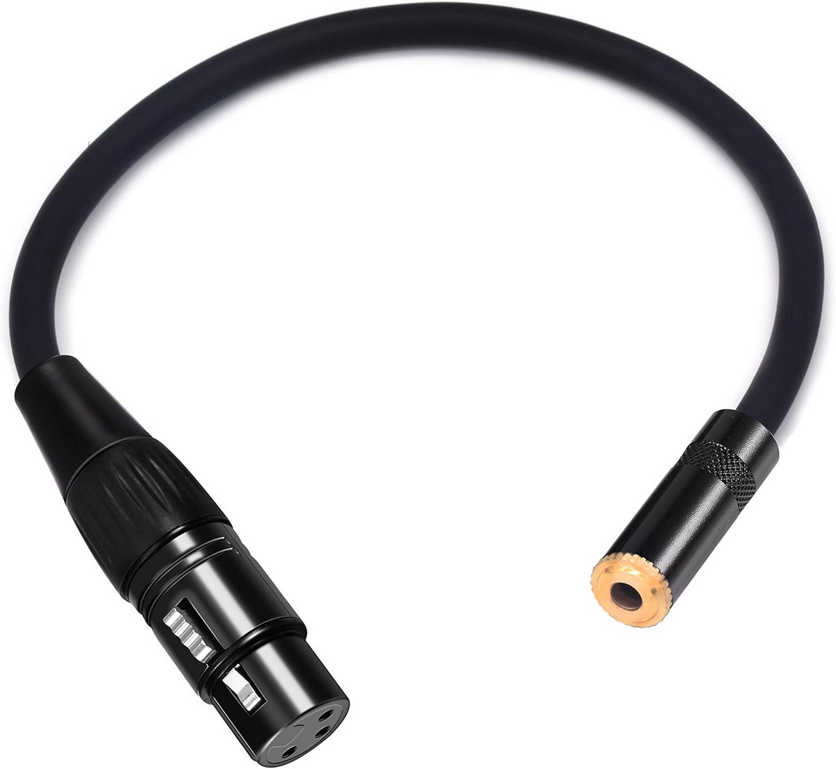 XLR naar 1/8 inch Mini-Jack Adapter - Gebalanceerde 3,5 mm Vrouwelijke Microfoon Kabel
