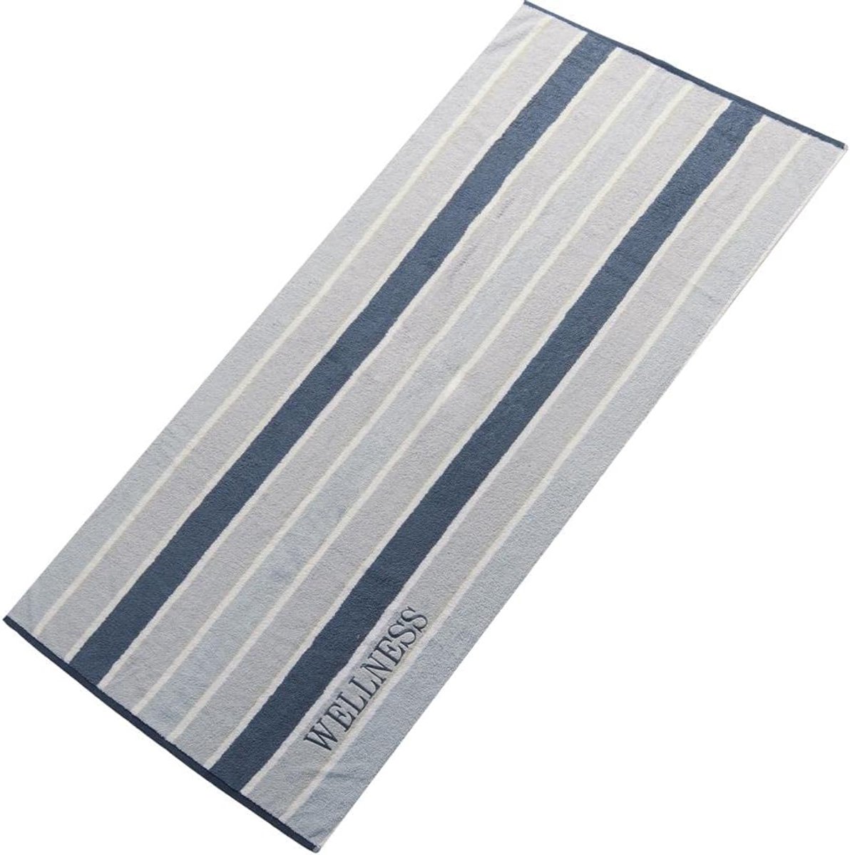 Gestreepte Badhanddoek 80 cm x 200 cm voor Sauna en Wellness