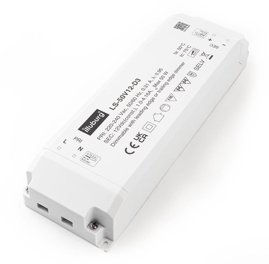 Transformator Led 12V Dimbare LED Transformator 12W - 50W voor LED-Strips en Lampen | bol